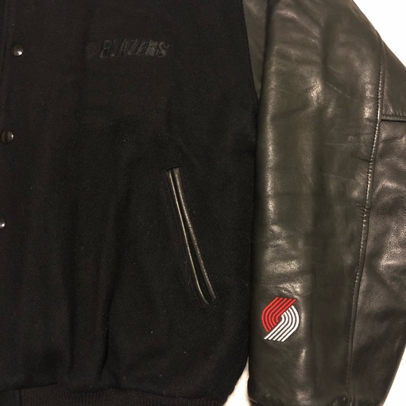 PORTLAND TRAILBLAZERS pdx wool bomber jacket - Picture 2 of 8